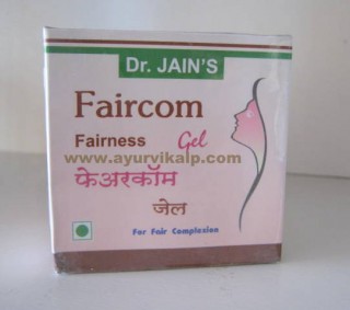 Dr.Jain's FAIRCOM Fairness Gel 100 g For Fair Complexion With Jyestimadh,  Amba Haldi, Chandan